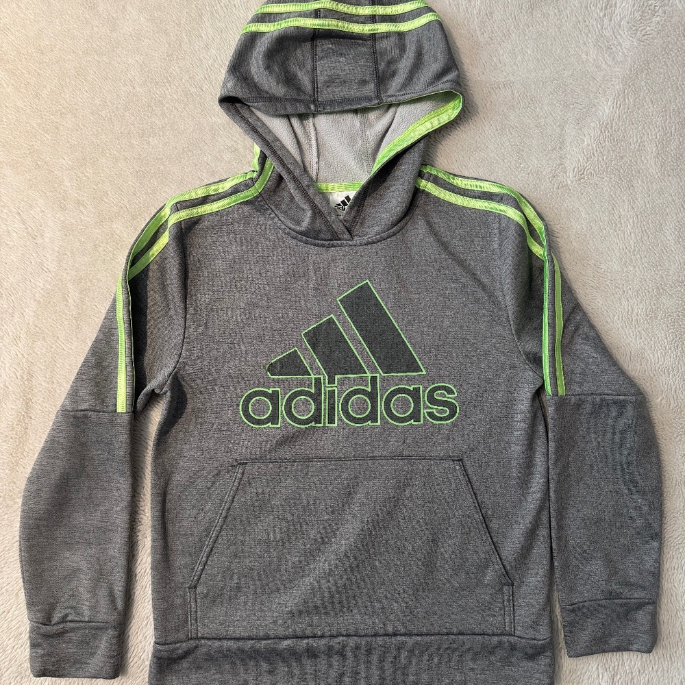 Adidas Hooded Sweatshirt - Youth 10/12